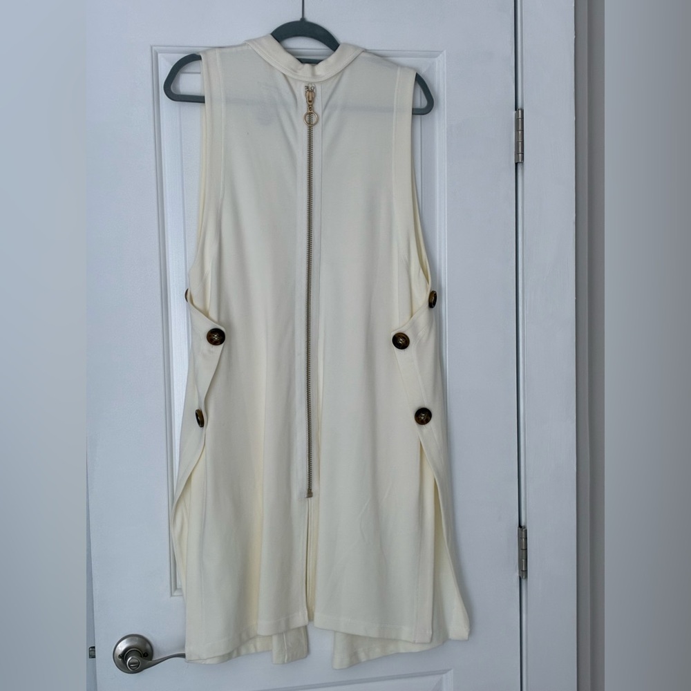 Soft Surroundings Ivory Garment. Long with zipper back.